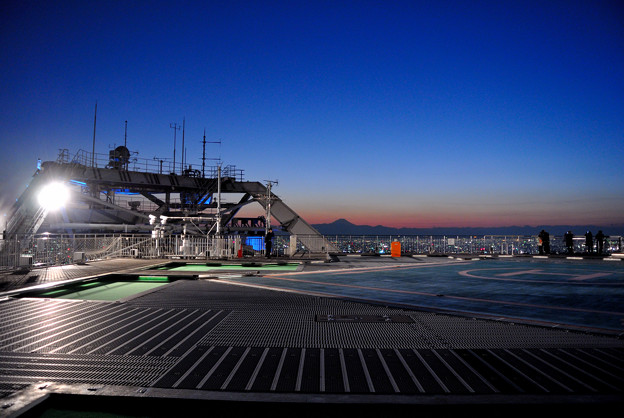 Night view on Roppongi Hills from the Sky deck