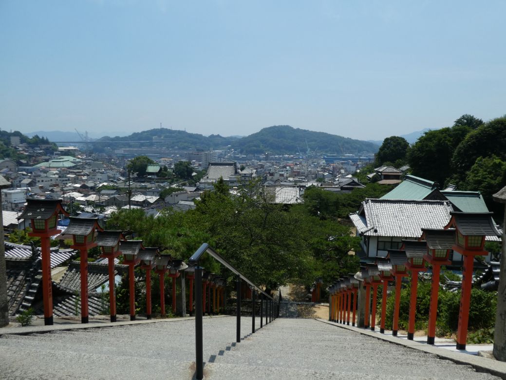 La vue depuis le temple Saikoku-ji
