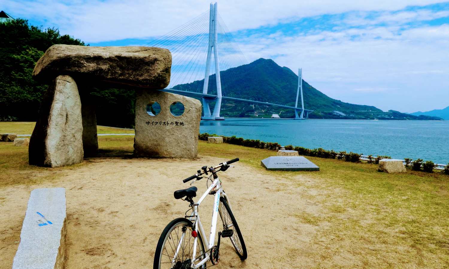 Monument of sacred place for cyclists