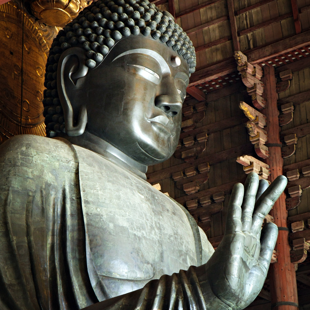 Daibutsu - the big seated buddha inside Todaiji