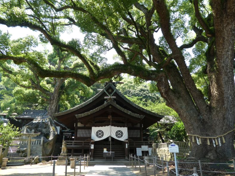 Le sanctuaire de Ushitora-jinja Le sanctuaire de Ushitora-jinja