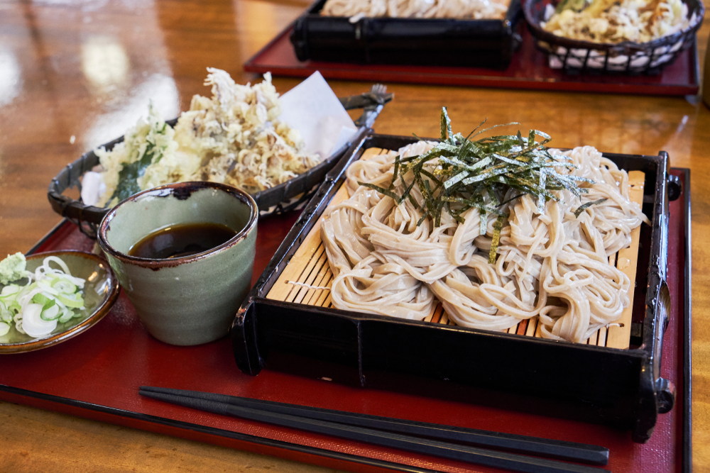 soba avec tempura