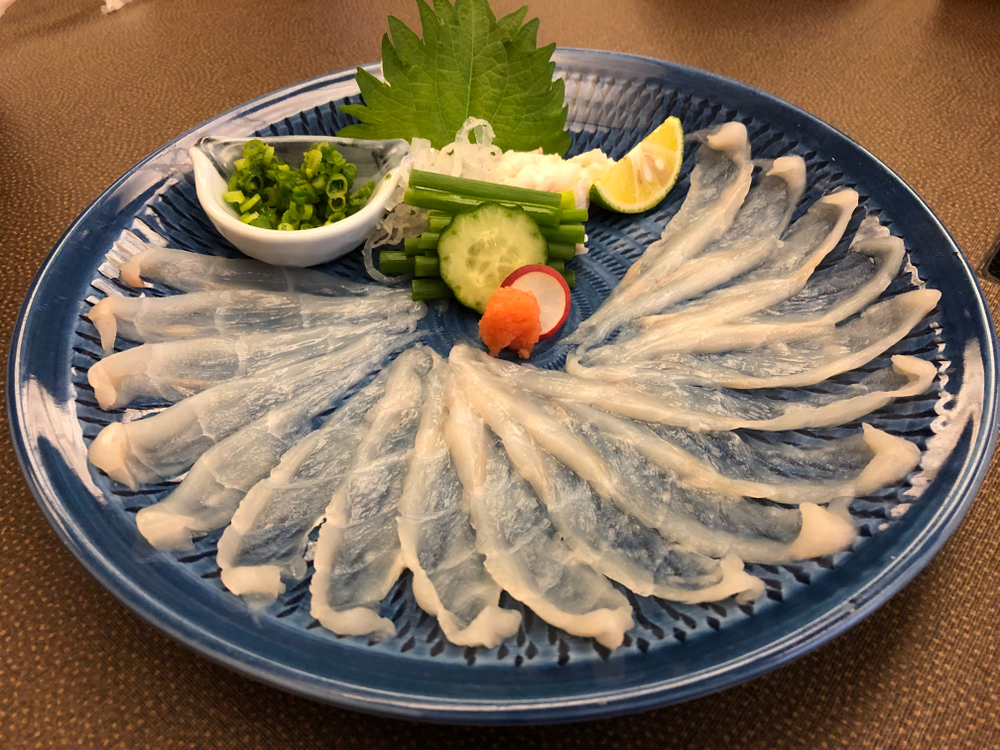 Fugu sashimi