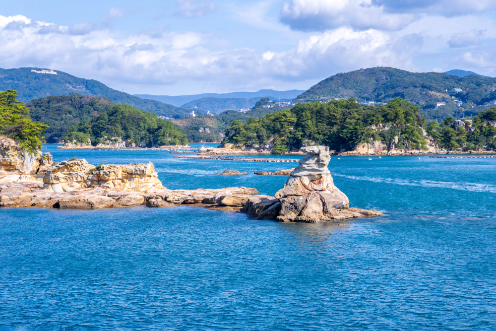 Vue sur une partie des Kujukushima