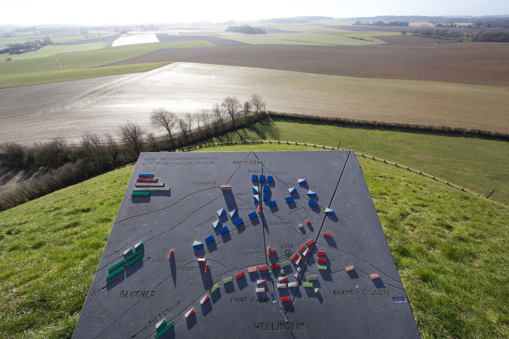 ワーテルロー古戦場跡でナポレオンを偲ぶ